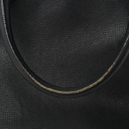 Burberry Derby Calfskin House Check Medium Banner Tote Black 24 of 28
