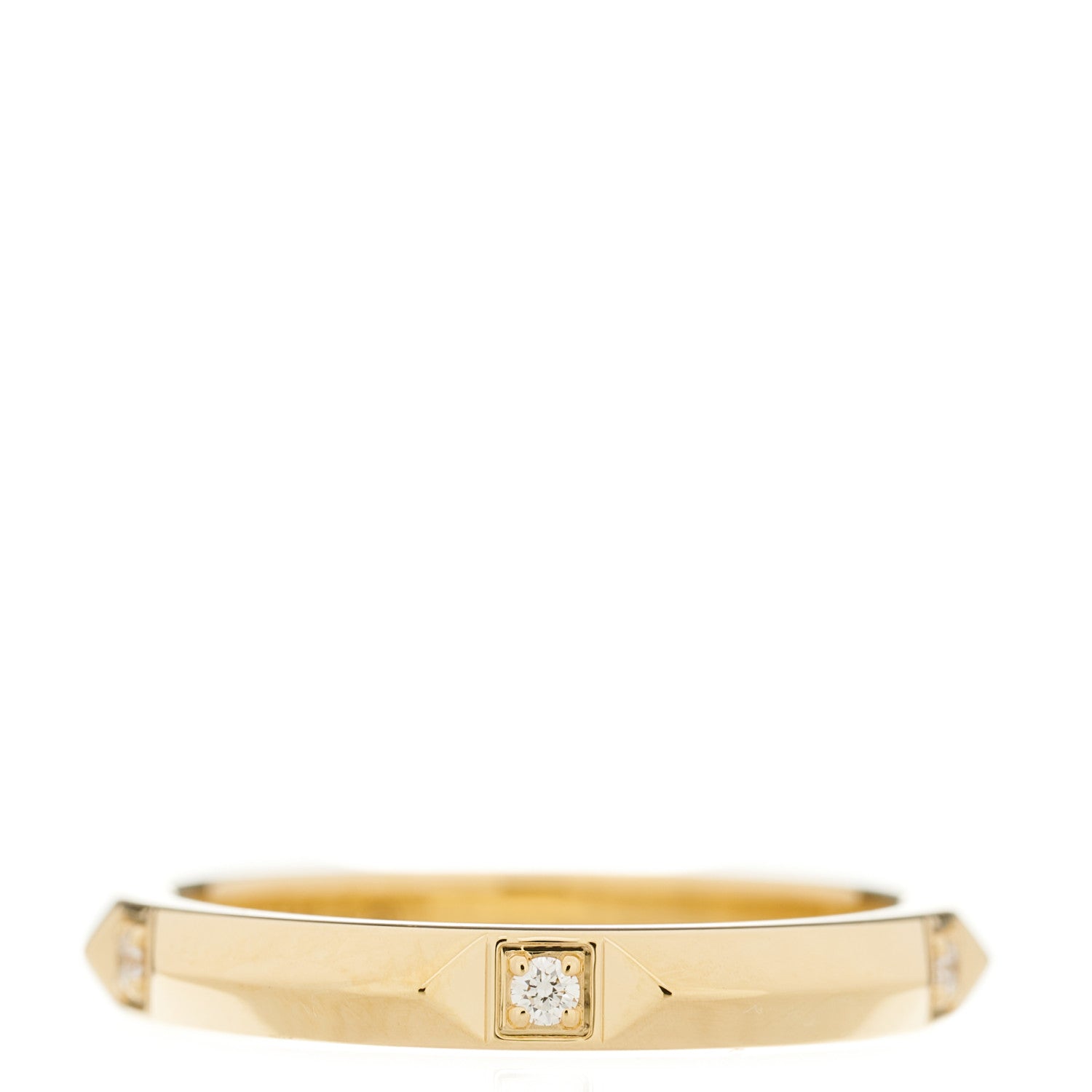 Tiffany 18K Yellow Gold Diamond 2.5mm Tiffany True Band Ring 50 5.5 1 of 3