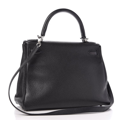 Hermes Taurillon Clemence Kelly Retourne 28 Black 3 of 10