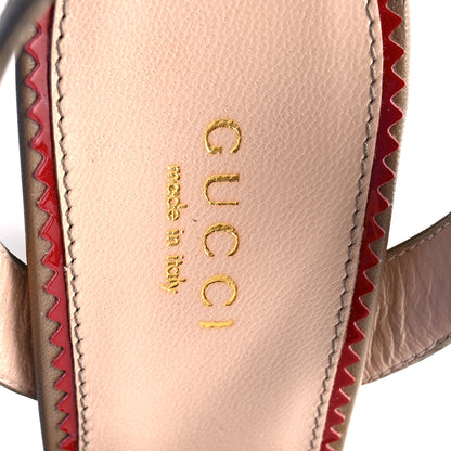 Gucci Malaga Kid Nappa Silk Sandals 37 Brown Teak 8 of 10