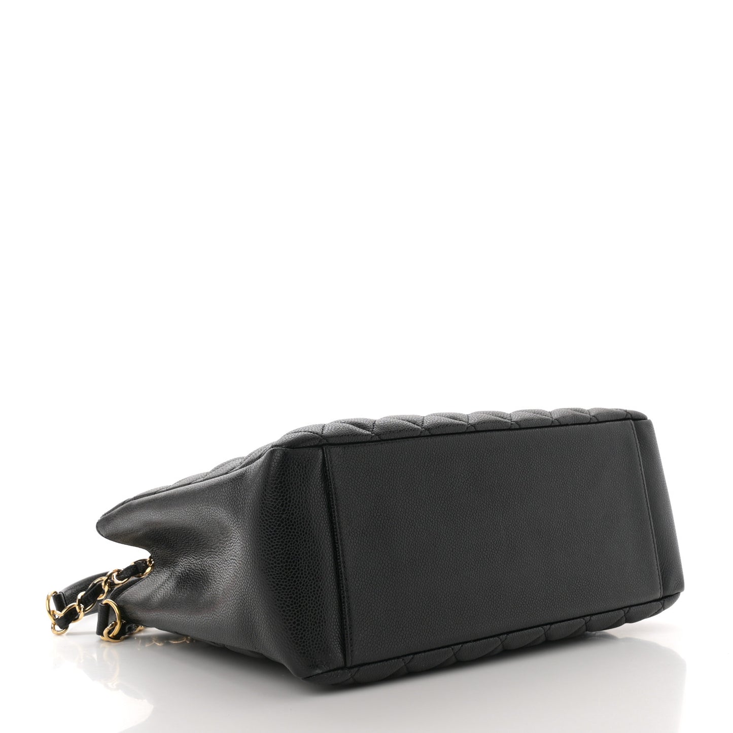 Caviar Quilted Grand Shopping Tote GST Black