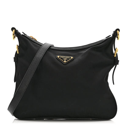 Prada Tessuto Nylon Saffiano Small Crossbody Bag Black 1 of 10