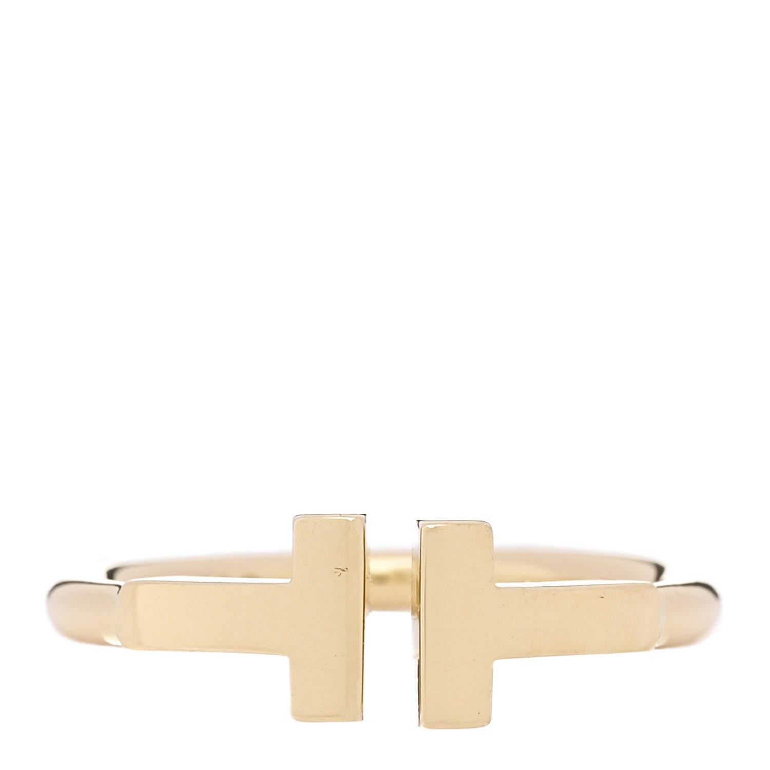 Tiffany 18K Yellow Gold T Wire Ring 48 4.5 1 of 5