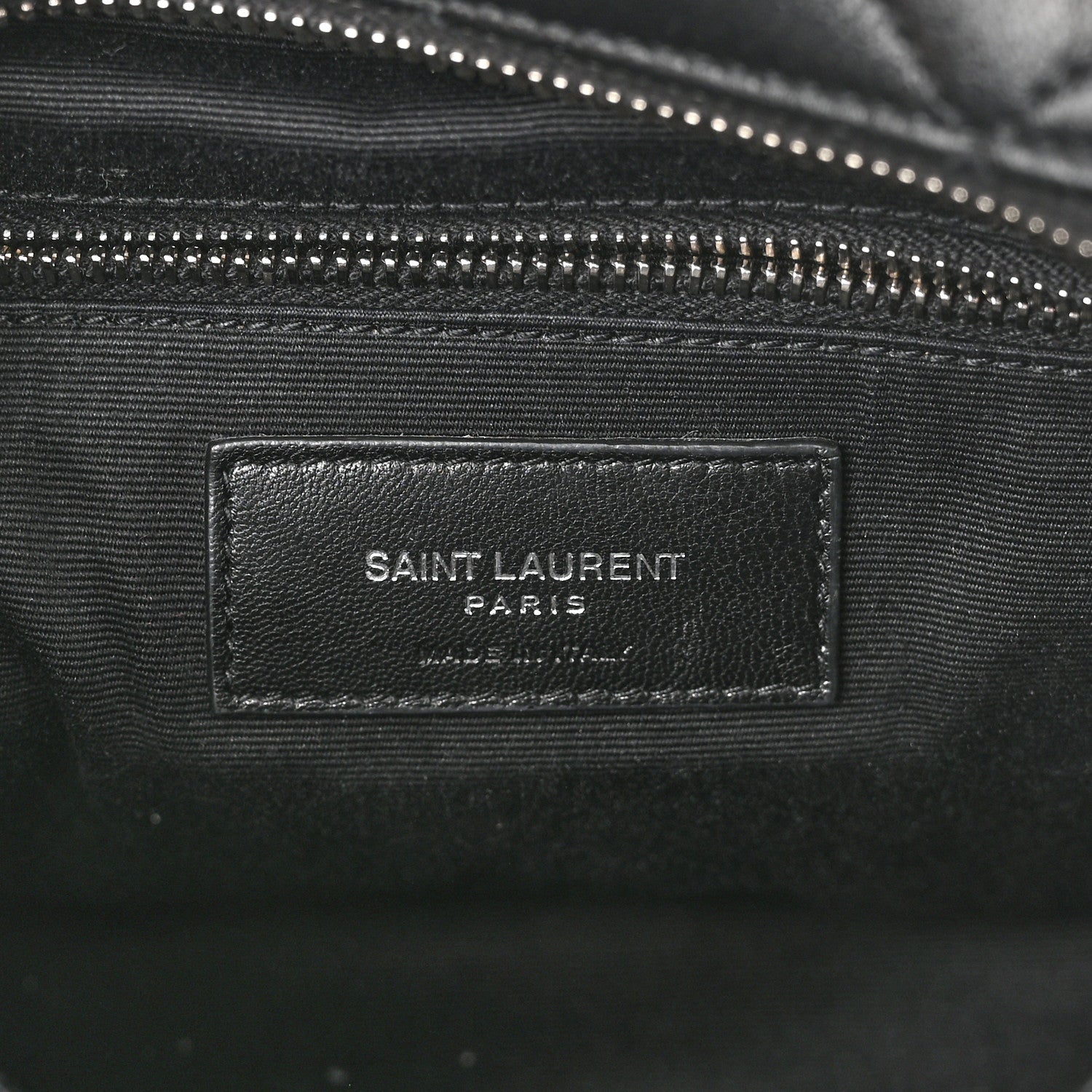 Saint Laurent Calfskin Y Quilted Monogram Small Loulou Bowling Bag Black 6 of 11