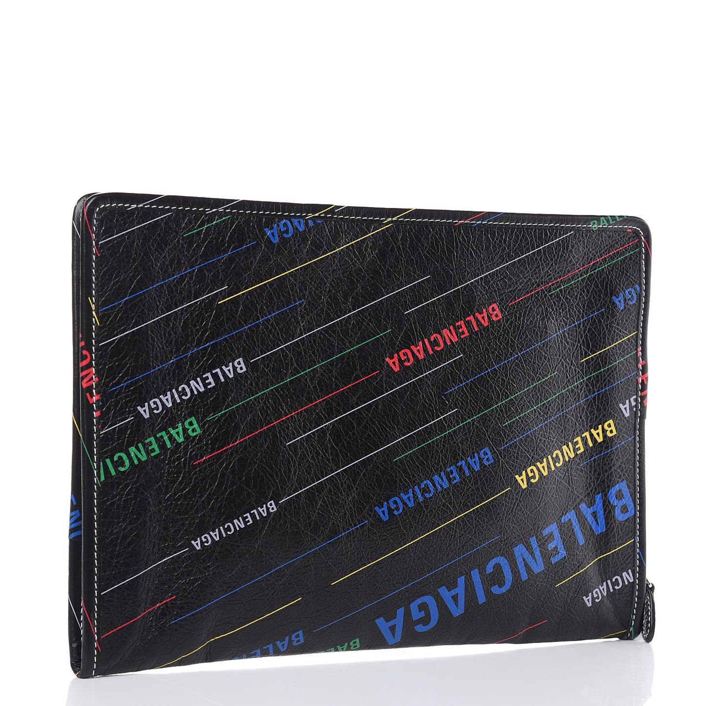 Agneau Arena Logo Multicolor Print Bazar Pouch Black Multicolor