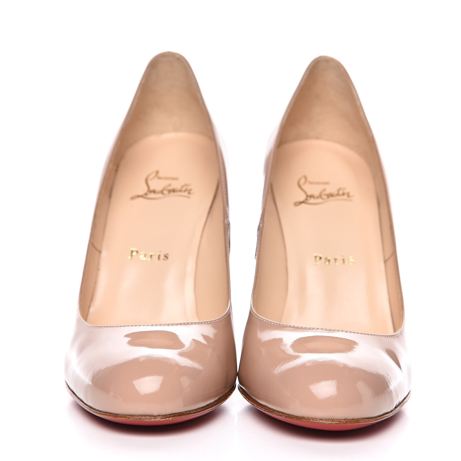 Christian Louboutin Patent Simple 100 Pumps 39 Nude 2 of 8