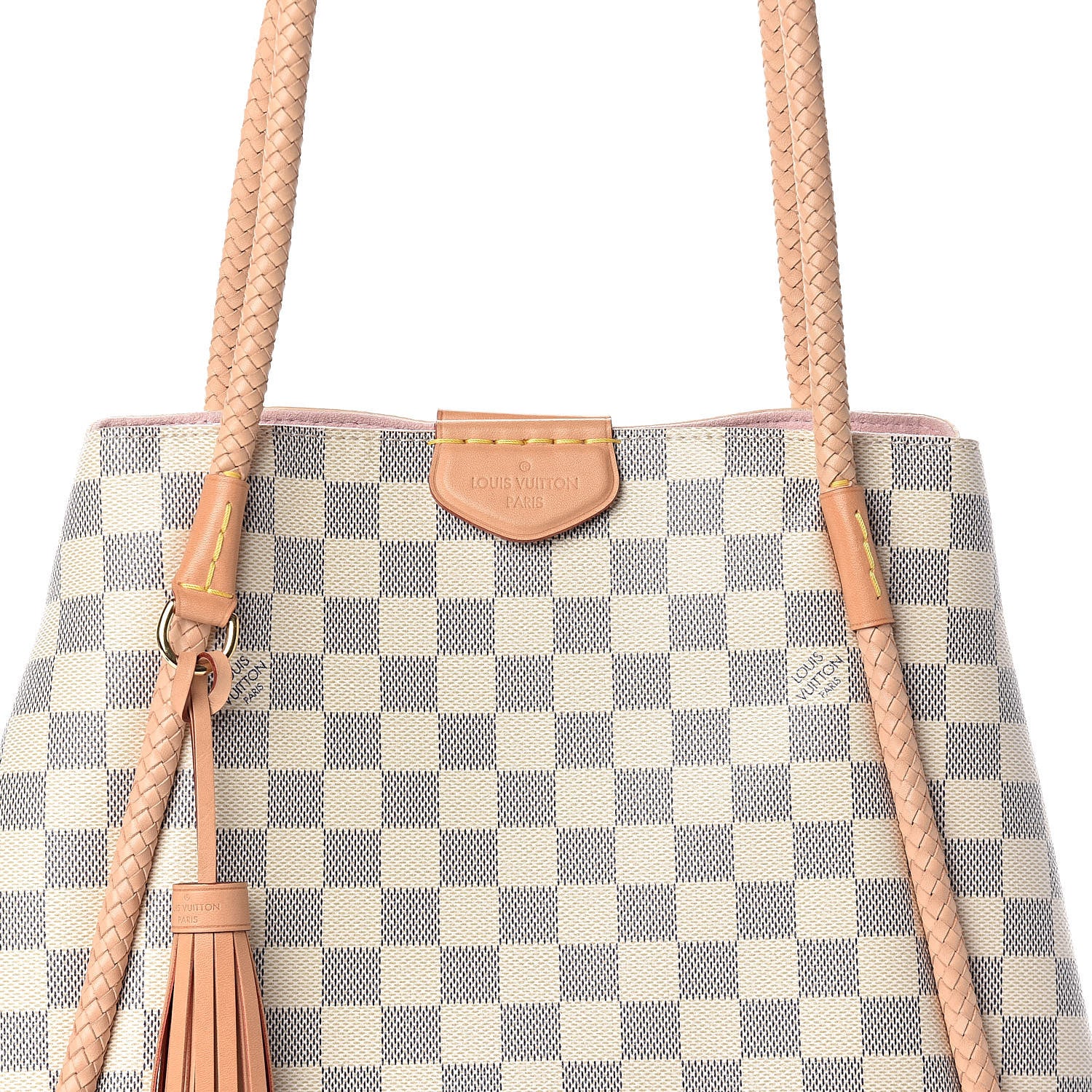 Louis Vuitton Damier Azur Propriano Rose Ballerine 7 of 9