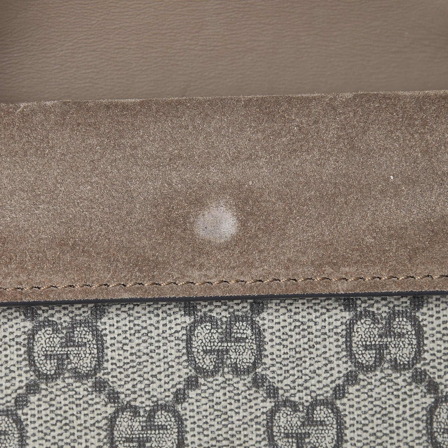 GG Supreme Monogram Super Mini Dionysus Shoulder Bag Taupe