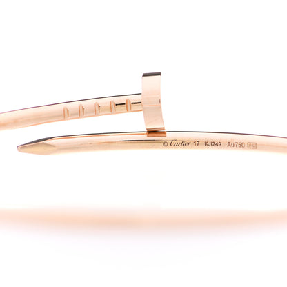 Cartier 18K Pink Gold Small Juste Un Clou Bracelet 17 3 of 5