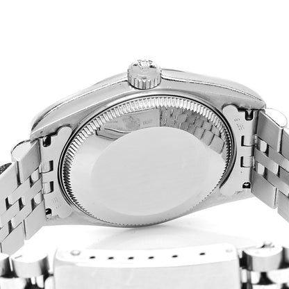 Rolex Stainless Steel 18K White Gold 31mm Oyster Perpetual Datejust Watch Pink 77014 4 of 5