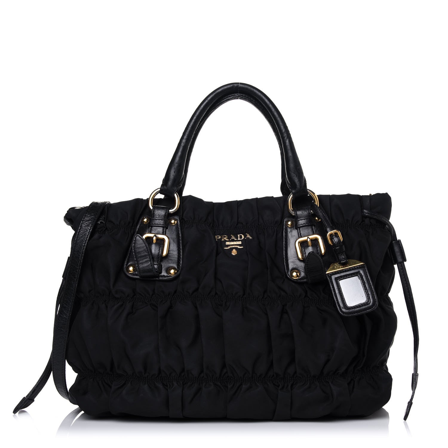 Prada Tessuto Nylon Gaufre Tote Black 1 of 20