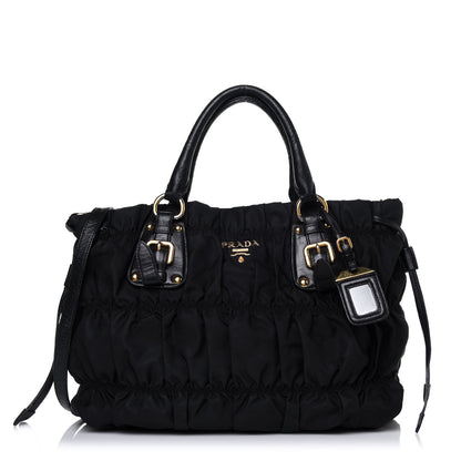Prada Tessuto Nylon Gaufre Tote Black 1 of 20