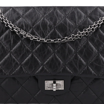 Chanel Aged Calfskin Quilted 2.55 Reissue 226 Flap Black 8 of 10