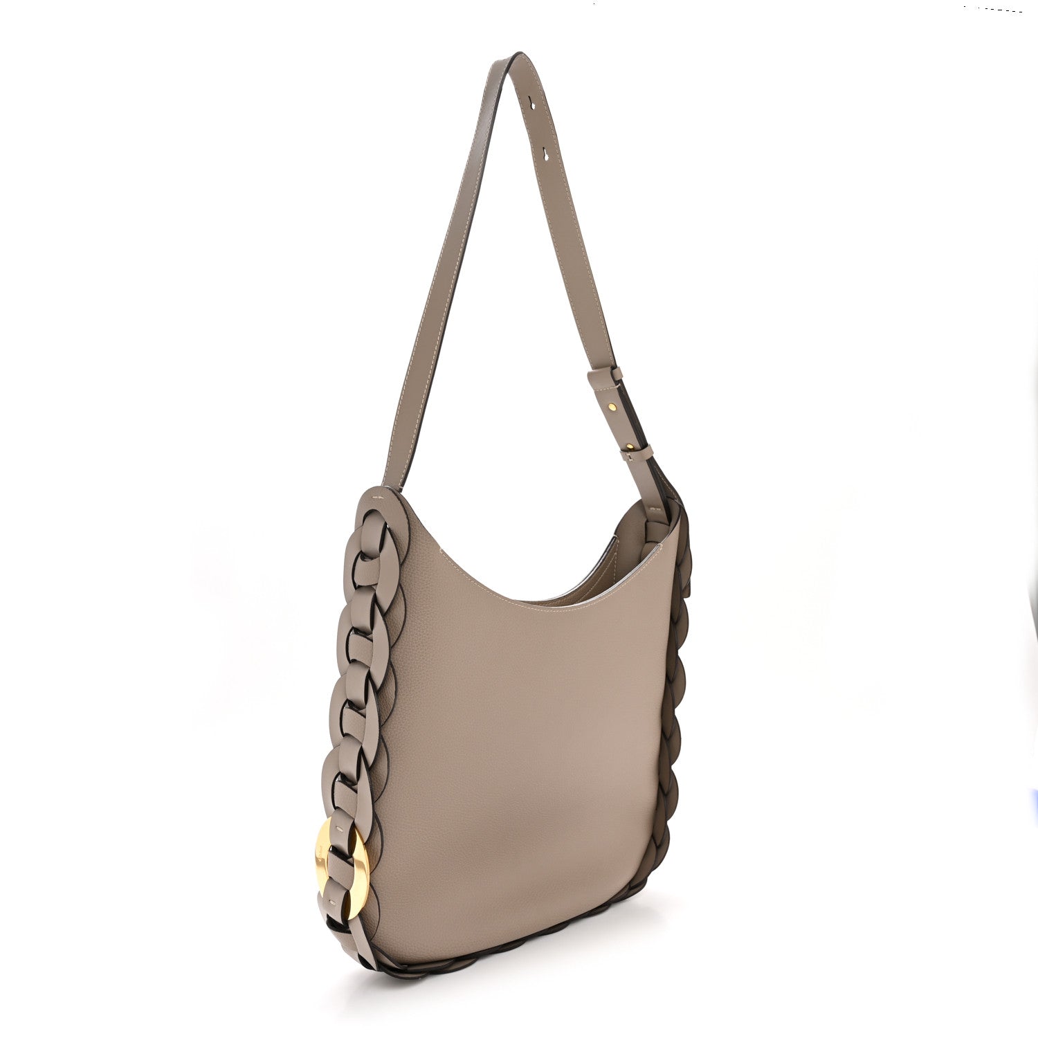 Chloe Small Grain Smooth Calfskin Medium Darryl Hobo Motty Grey 3 of 13