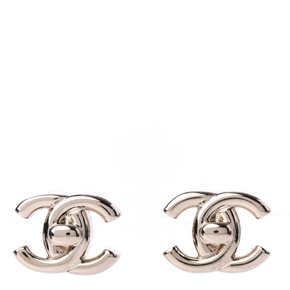 Chanel Metal CC Turnlock Earrings Gold 1 of 4