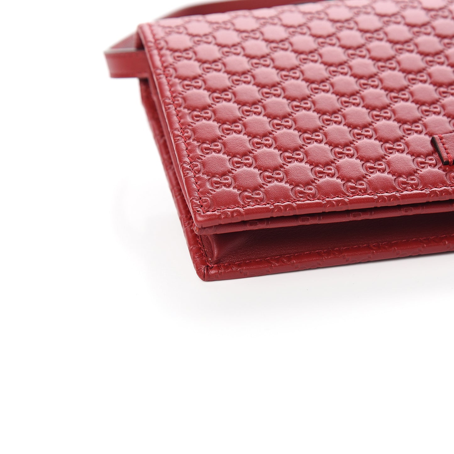 Microguccissima Crossbody Wallet Red