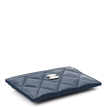 Chanel Caviar Quilted Card Holder Navy 4 of 8