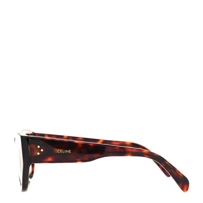 Celine Acetate Polarized Square Sunglasses CL40219I Havana 3 of 7