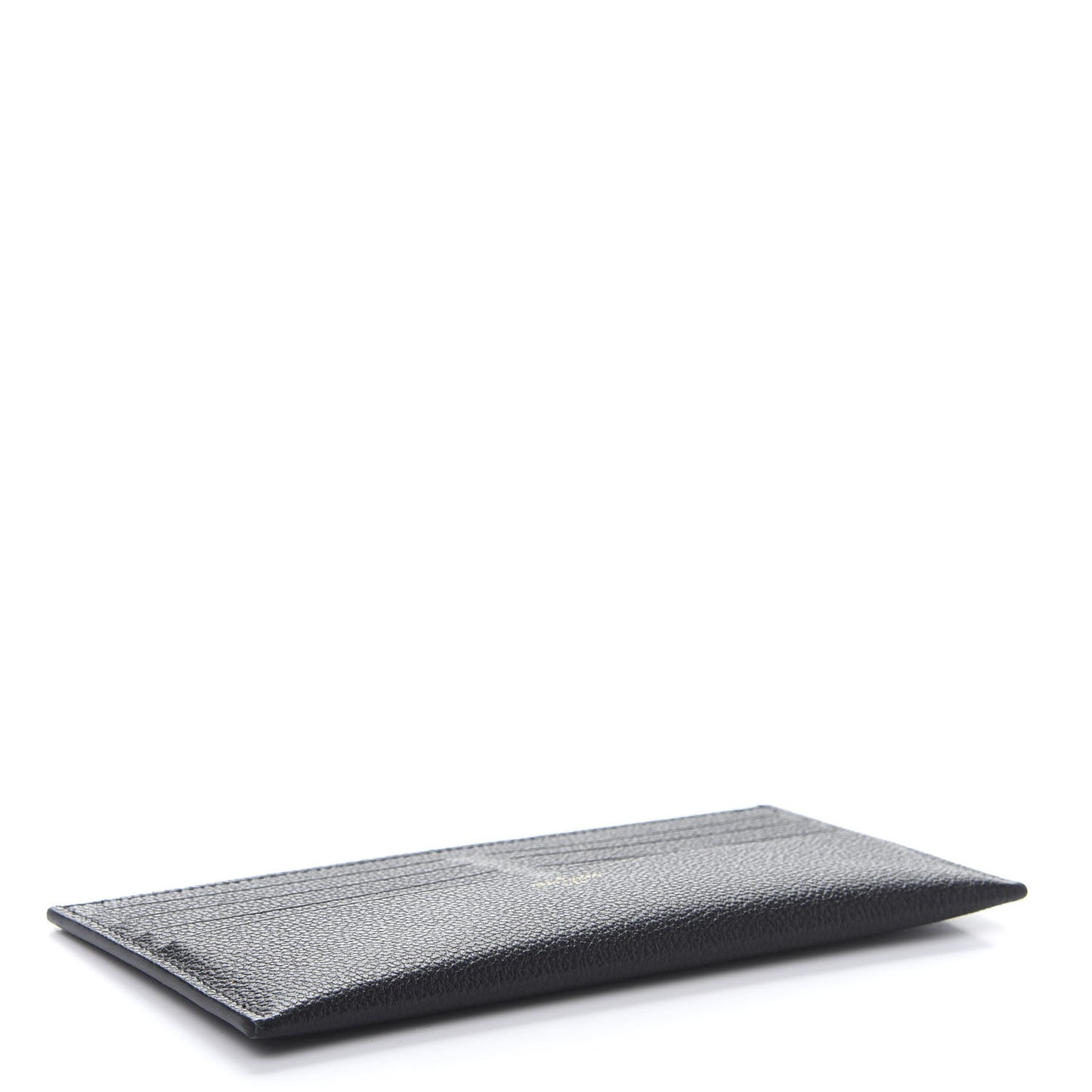 Calfskin Felicie Chain Wallet Card Holder Insert Black