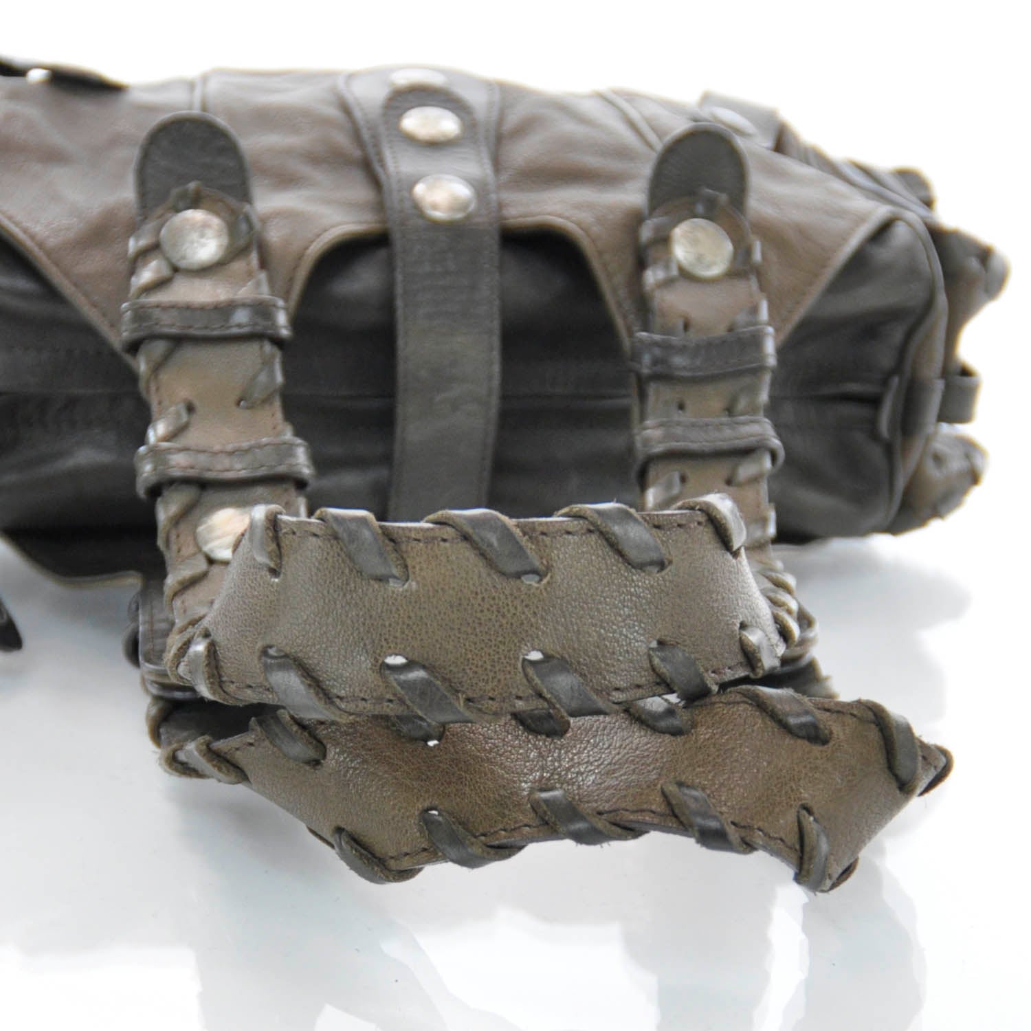 Chloe Calfskin Silverado Shoulder Bag Grey 4 of 9