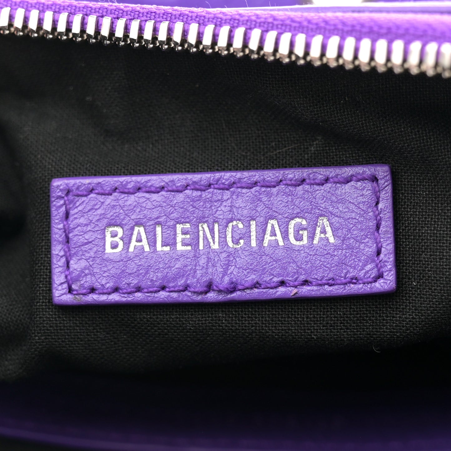 Agneau Arena Le Cagole Shoulder Bag XS Purple