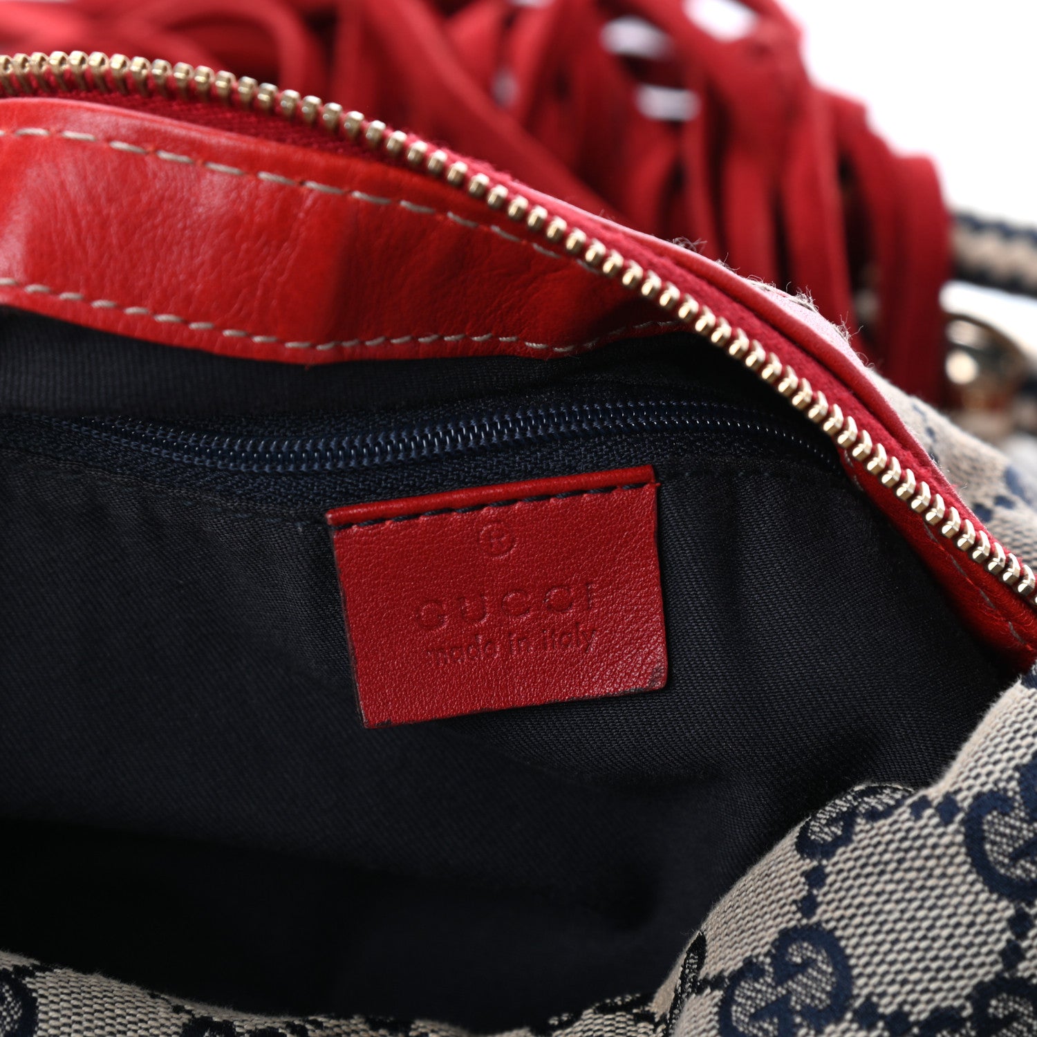 Gucci Monogram Acapulco Medium Hobo Navy 6 of 9
