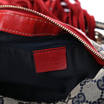 Gucci Monogram Acapulco Medium Hobo Navy 6 of 9