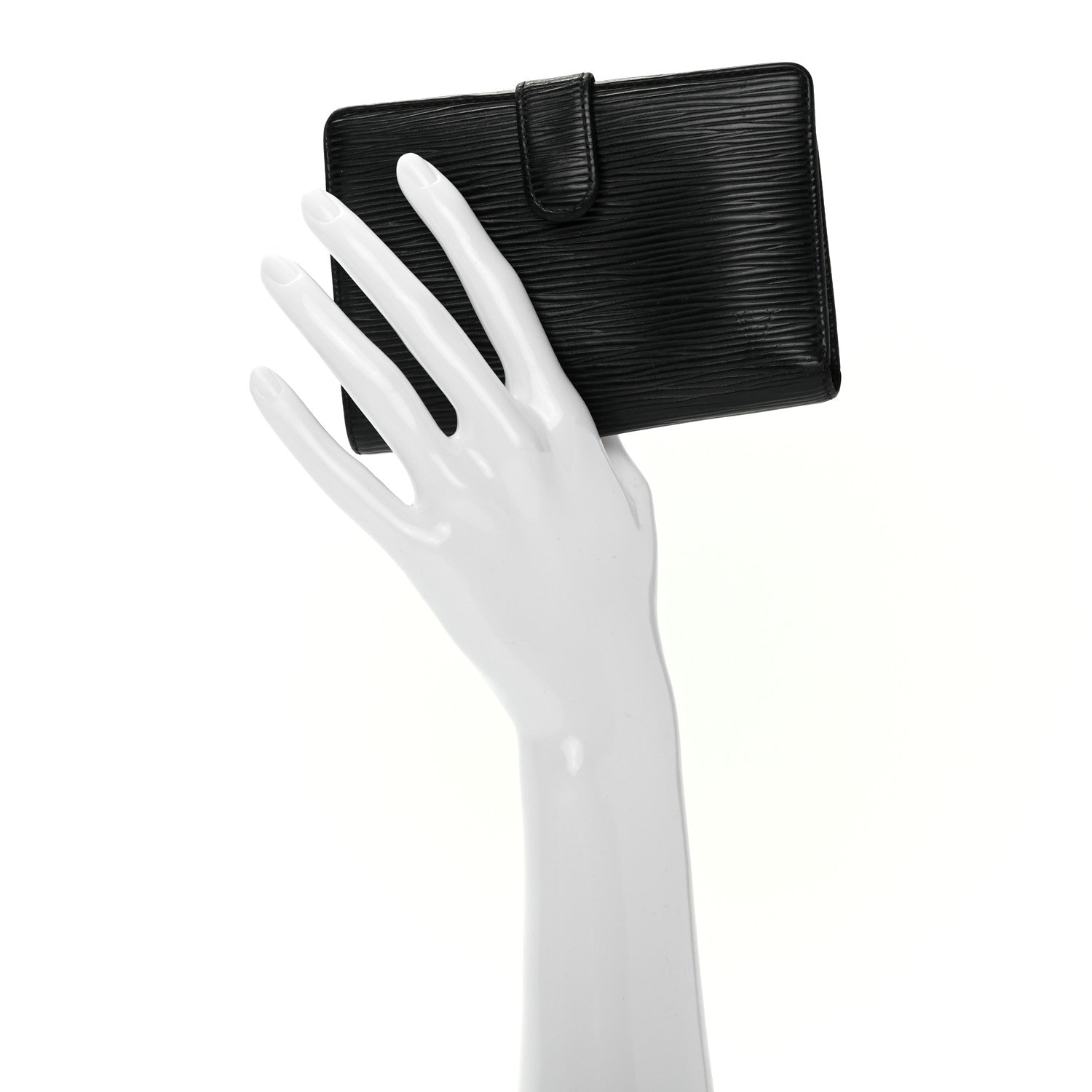 Louis Vuitton Epi French Purse Wallet Black 2 of 8