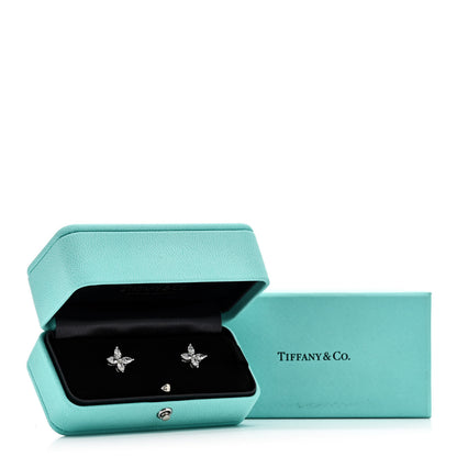 Tiffany Platinum Diamond Large Victoria Earrings 5 of 5