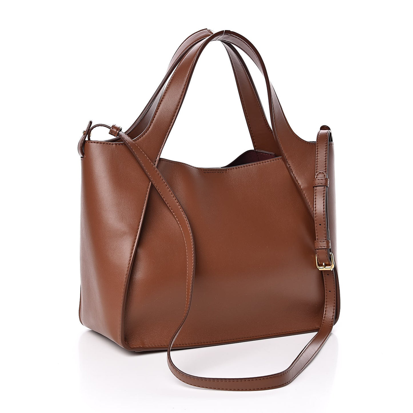 Eco Alter Nappa Perforated Logo Satchel Cinnamon