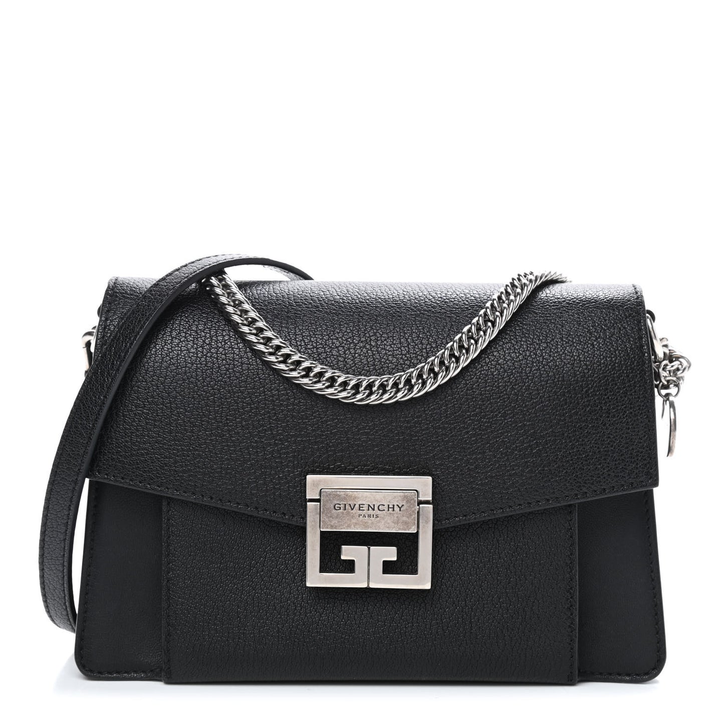 Goatskin Small GV3 Shoulder Bag Black