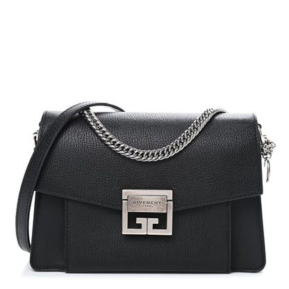Givenchy Goatskin Small GV3 Shoulder Bag Black 1 of 10