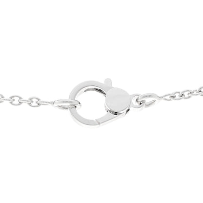 Hermes 18K White Gold Diamond Finesse Pendant Necklace 4 of 6