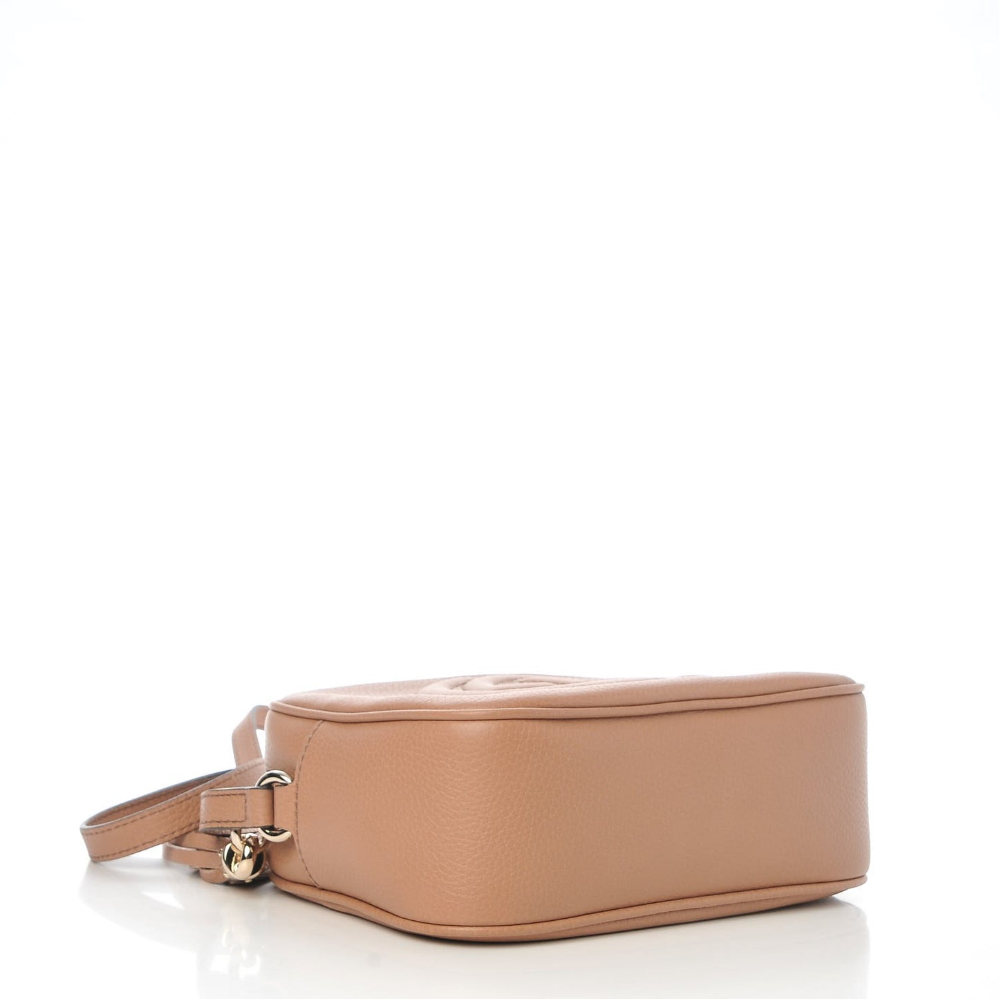 Pebbled Calfskin Small Soho Disco Bag Camelia