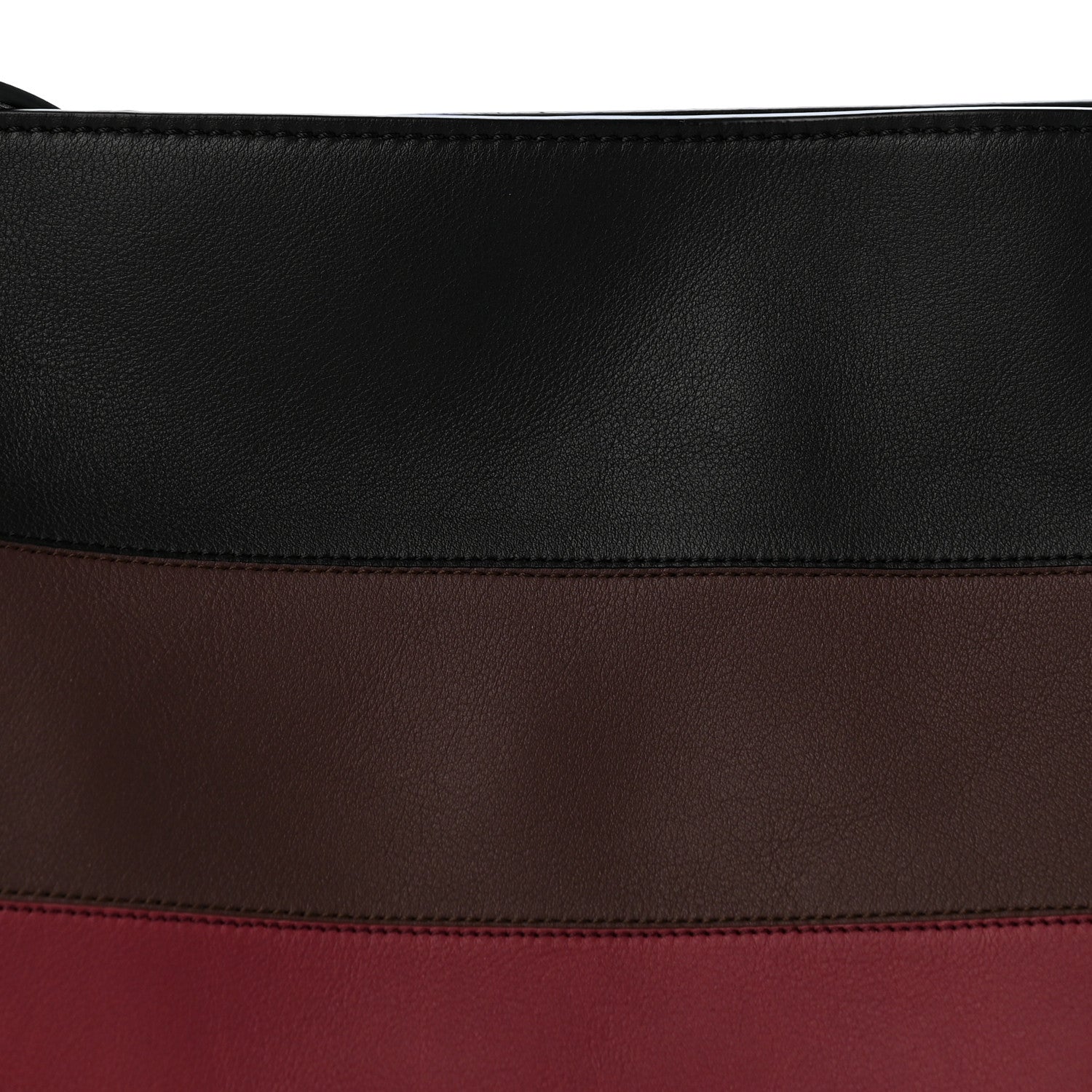 Loewe X ALBERS Nappa Calfskin Medium Flamenco Knot Clutch Black Burgundy 8 of 10