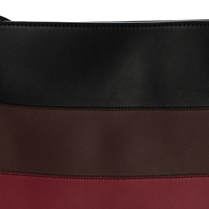Loewe X ALBERS Nappa Calfskin Medium Flamenco Knot Clutch Black Burgundy 8 of 10