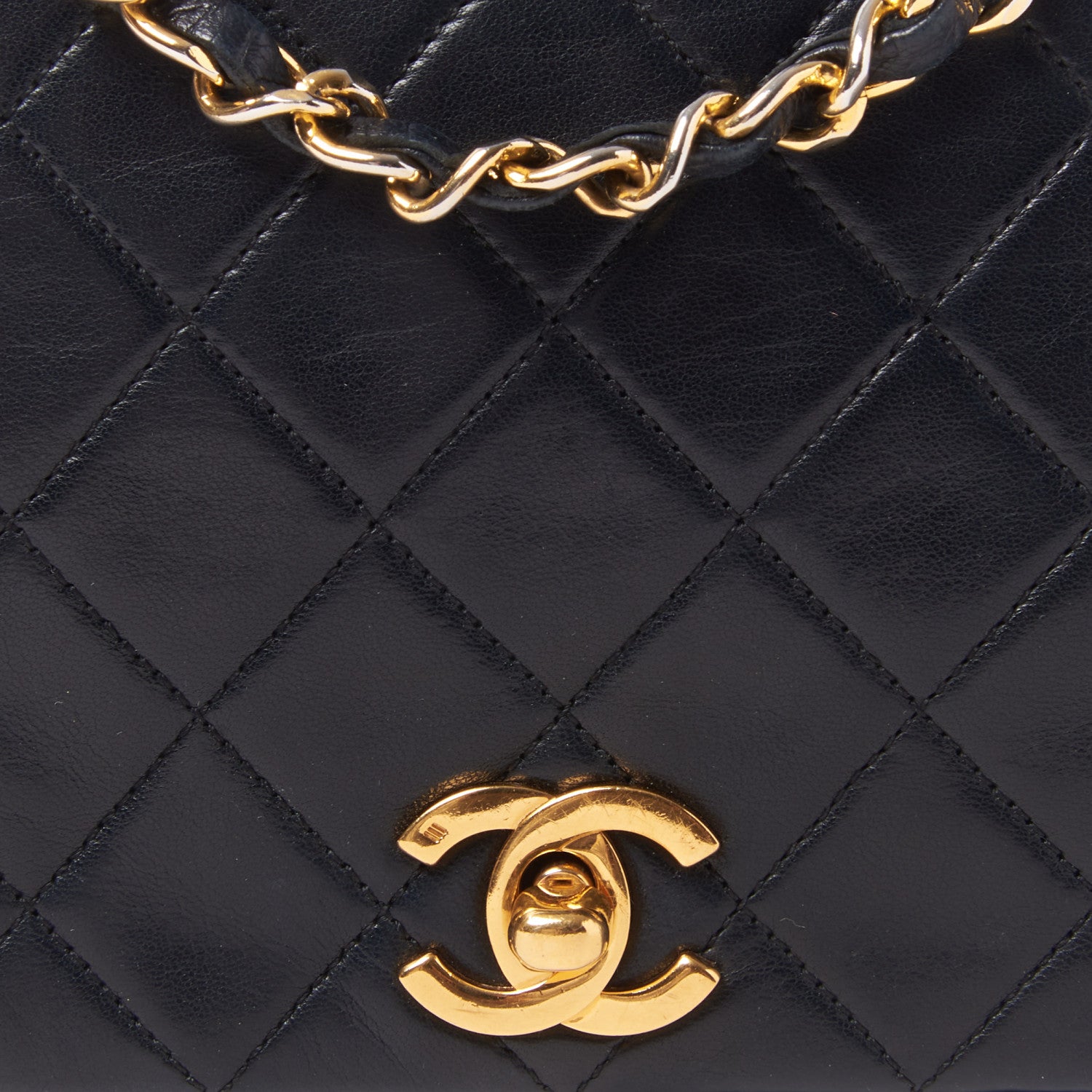 Chanel Lambskin Quilted Small Single Flap Bag Black 7 of 10