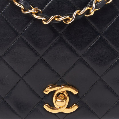 Chanel Lambskin Quilted Small Single Flap Bag Black 7 of 10