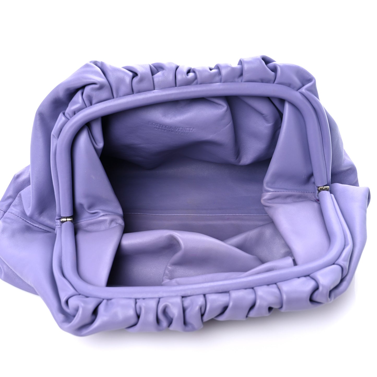 Smooth Butter Calf The Pouch Oversized Clutch Lavender