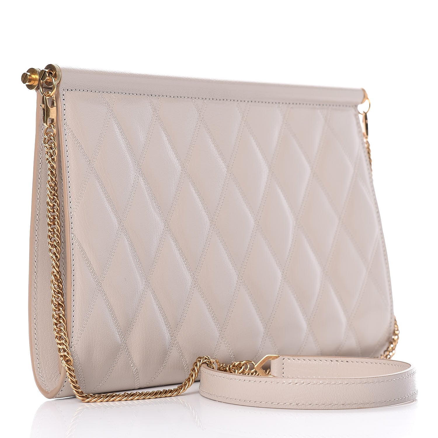 Givenchy Goatskin Quilted Medium Gem Bag Natural 3 of 8