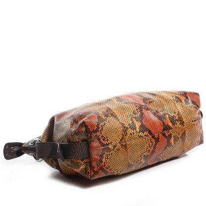 Gucci Python Bamboo Bar Medium Tote Brown 4 of 8