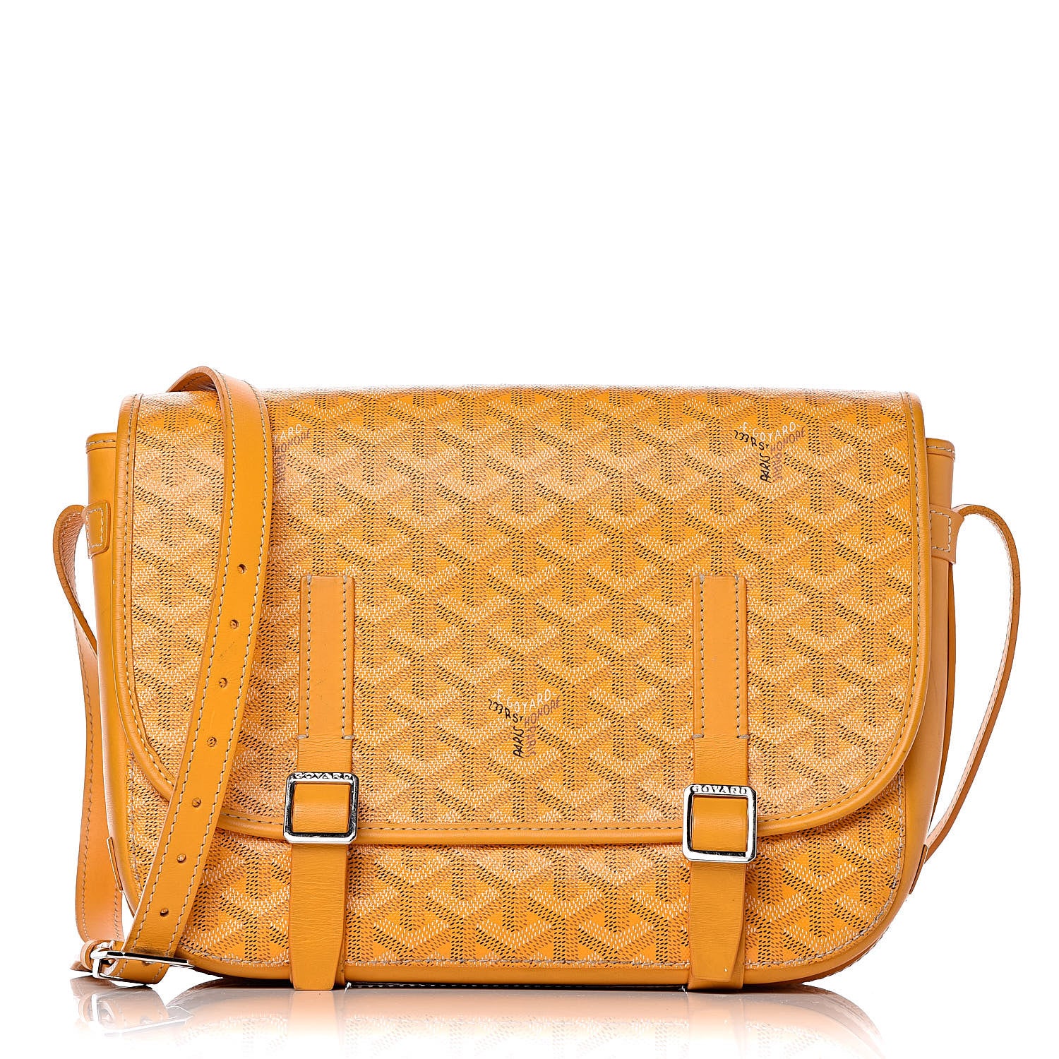 Goyard Goyardine Belvedere MM Messenger Bag Yellow 1 of 21