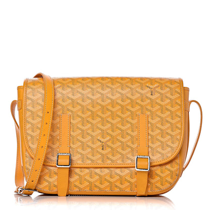 Goyard Goyardine Belvedere MM Messenger Bag Yellow 1 of 21