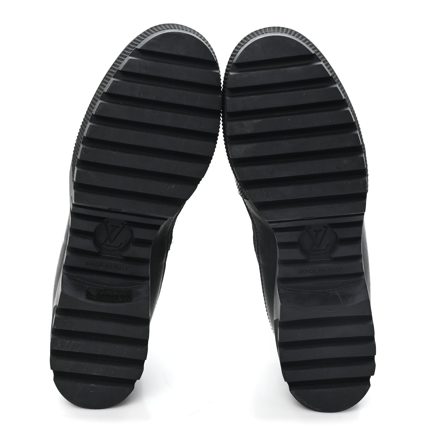 Louis Vuitton Calfskin Monogram Denim Laureate Platform Desert Boots 37 Navy Blue 6 of 9
