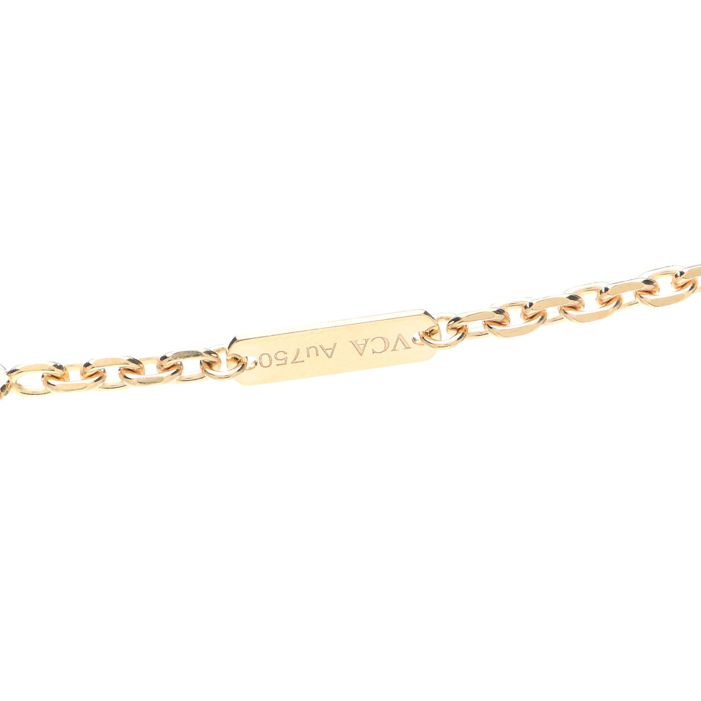 18K Yellow Gold Byzantine Alhambra Pendant Necklace