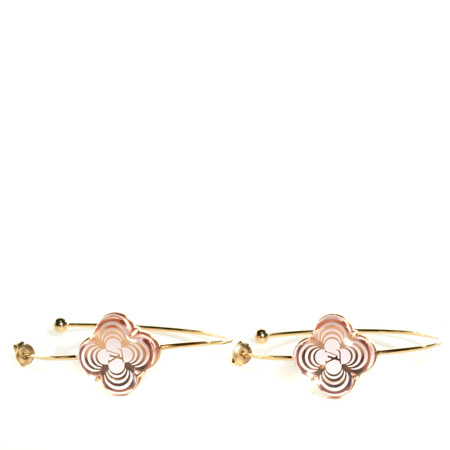 Louis Vuitton A La Folie Hoop Earrings Gold 1 of 6