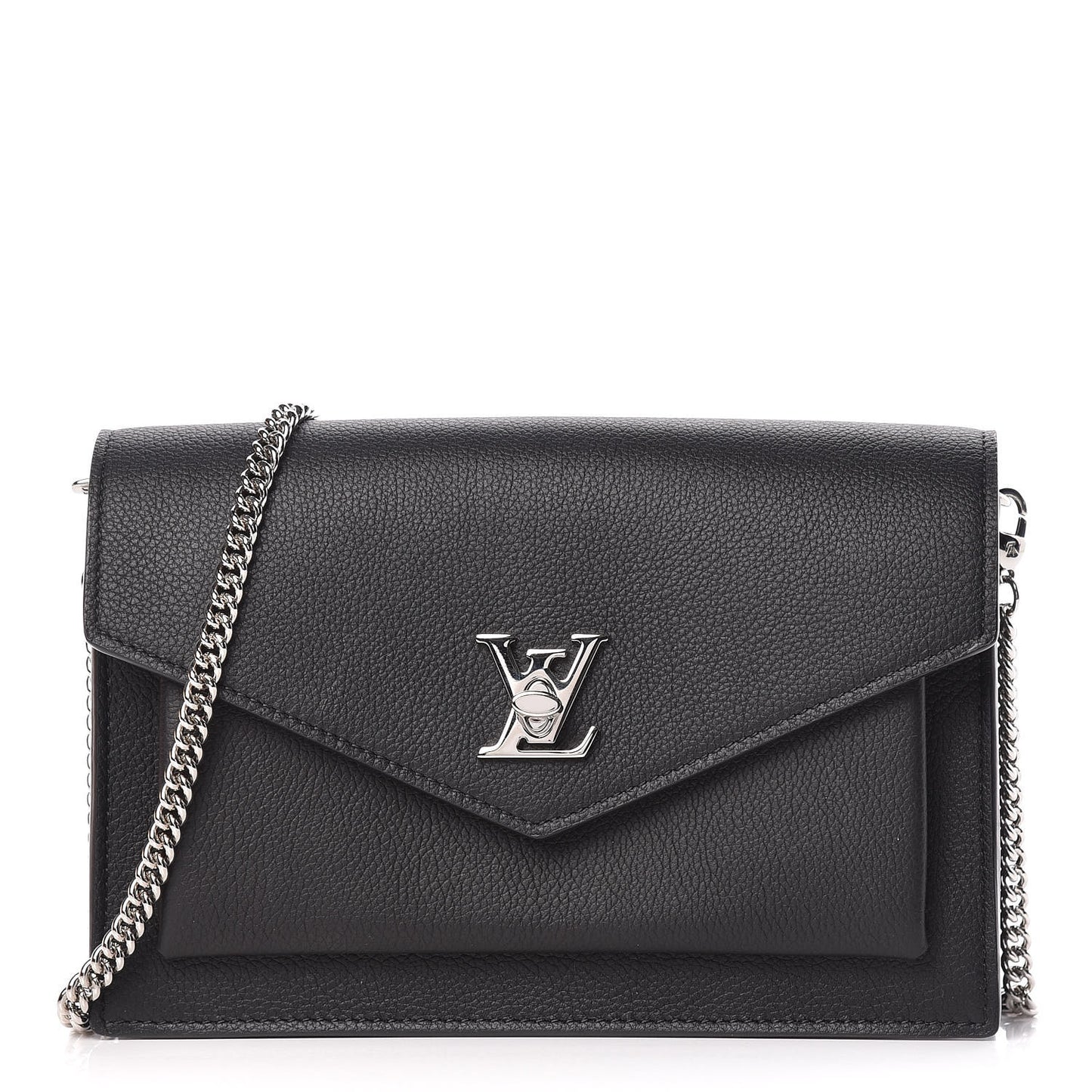 Soft Calfskin My Lockme Chain Pochette Black