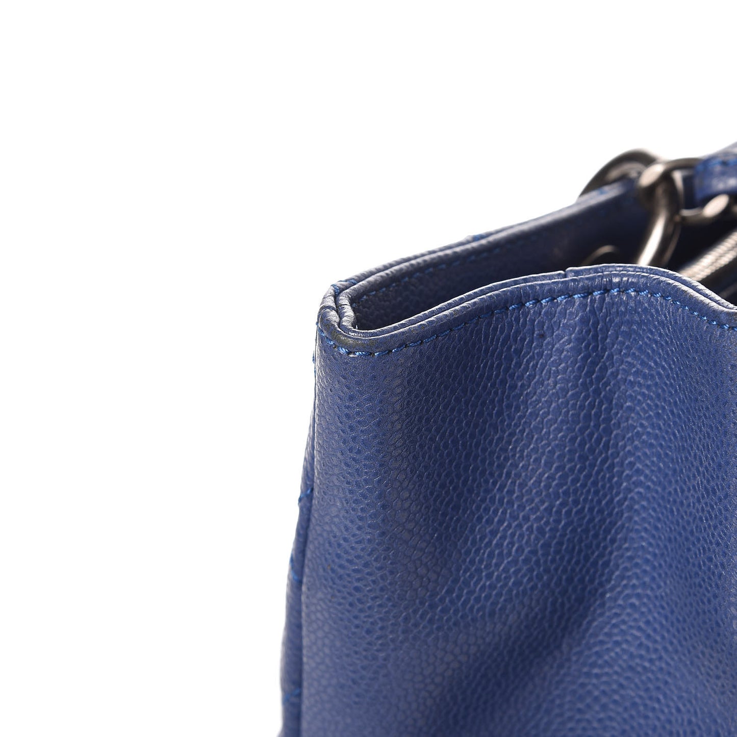 Caviar Quilted Grand Shopping Tote GST Dark Blue