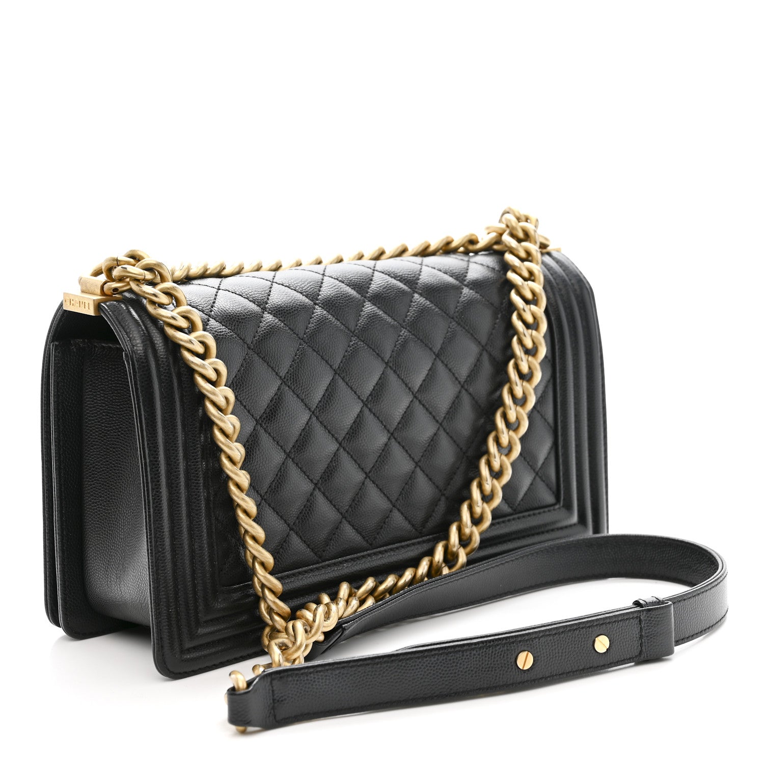 Chanel Caviar Quilted Medium Boy Flap Black 3 of 10