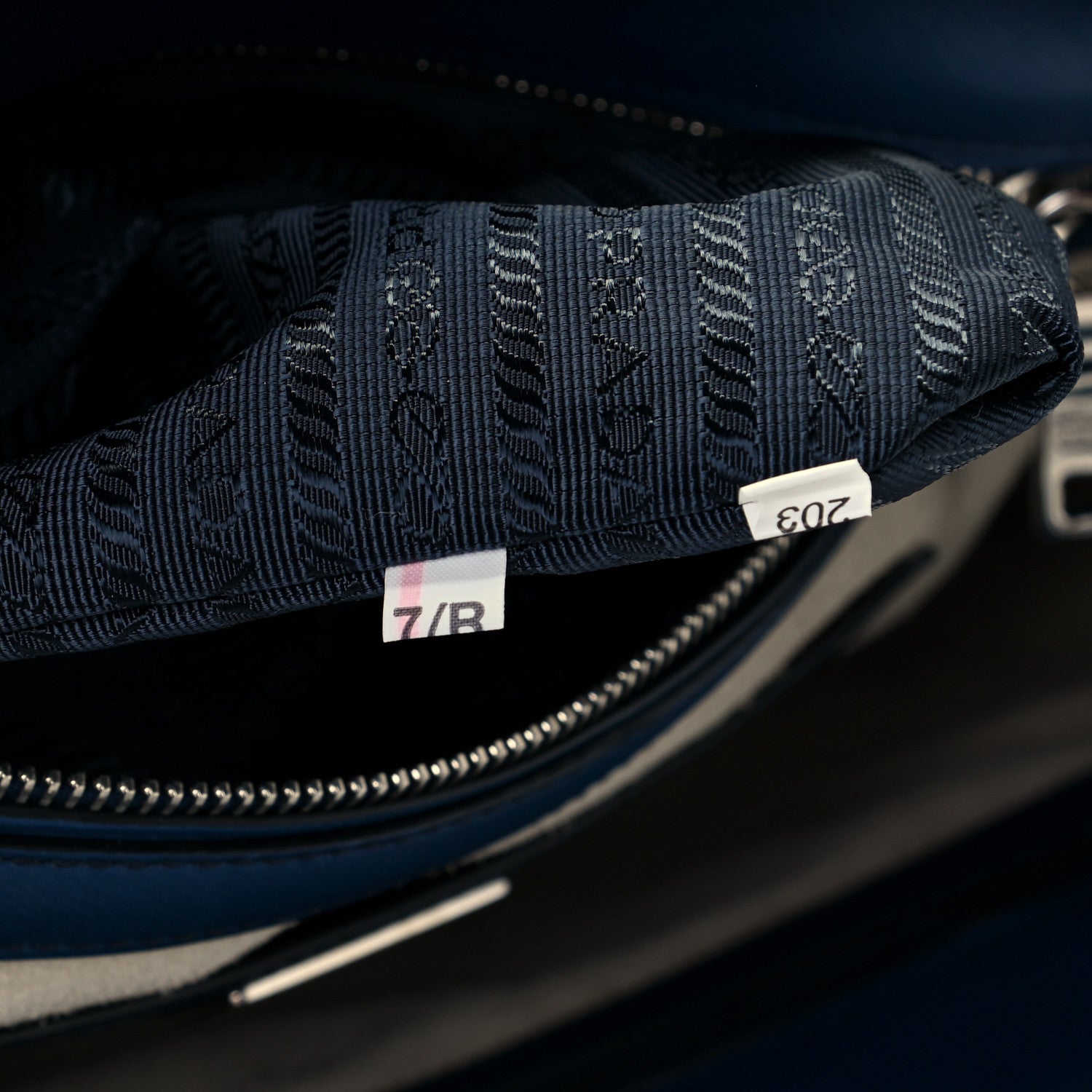 Prada City Calf Hand Stitched Medium Galleria Double Zip Tote Bleuette 7 of 10